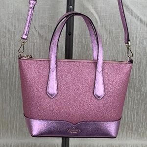 KATE SPADE NWT ROSE PINK GLITZ SATCHEL CROSSBODY